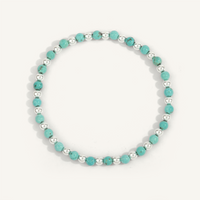 Blue Howlite & Sterling Silver Harmony Gemstone Bead Bracelet by Dee Berkley