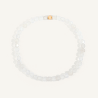 Moonstone Gemstone 4mm Bead Bracelet by Dee Berkley