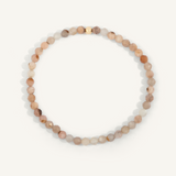 Peach Moonstone Gemstone 4mmm Bead Bracelet by Dee Berkley