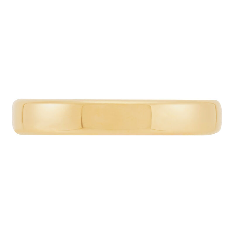 14K Yellow Gold 4mm European Comfort Fit Band Sz 10