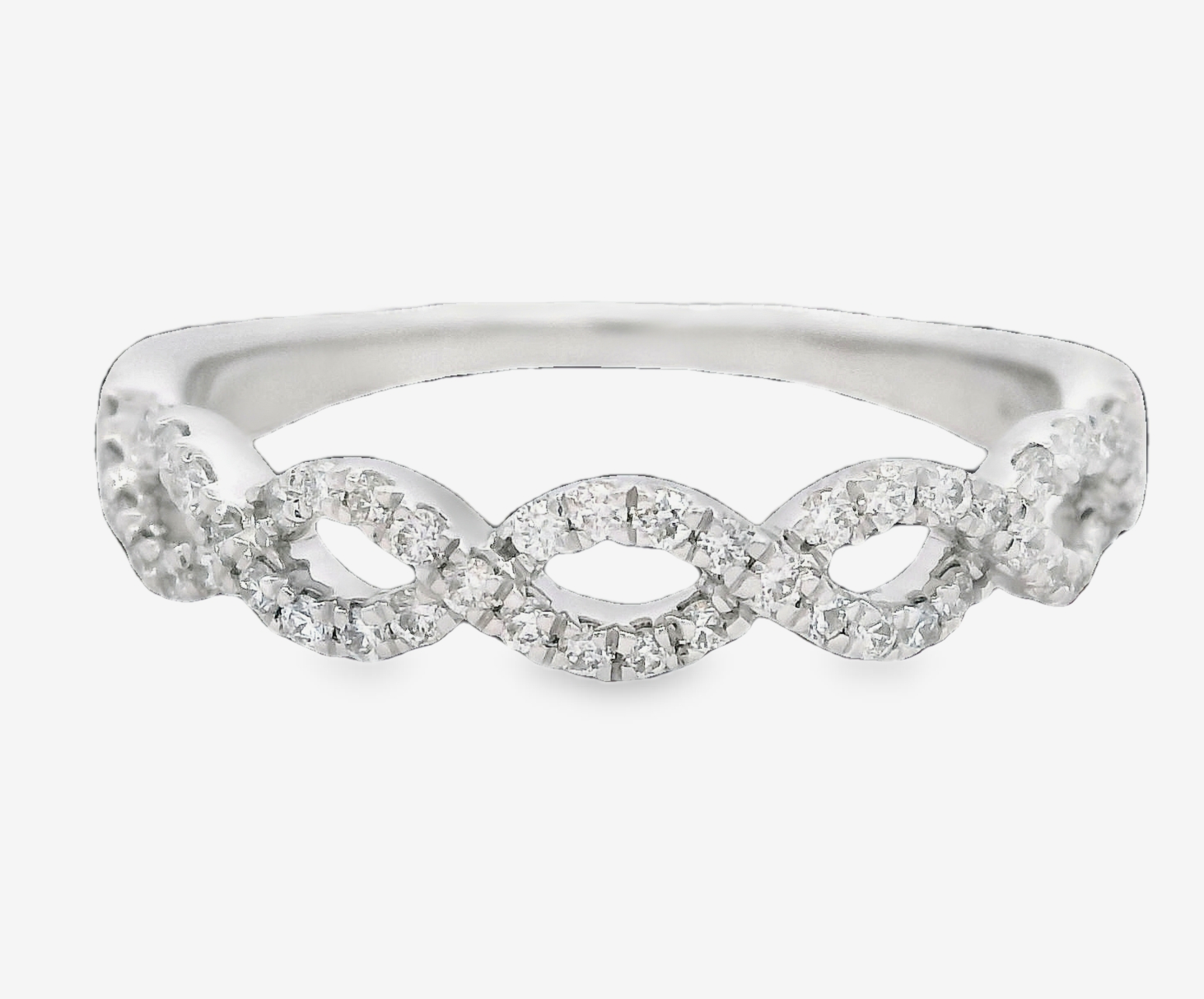 Platinum 0.25cttw VS2 G Diamond Wedding Band by DFU