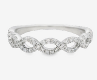 Platinum 0.25cttw VS2 G Diamond Wedding Band by DFU
