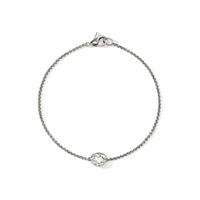 JH Lovestruck Silver 0.75ct LAB GROWN Diamond with 1.5mm Rolo Chain Bracelet by John Hardy
