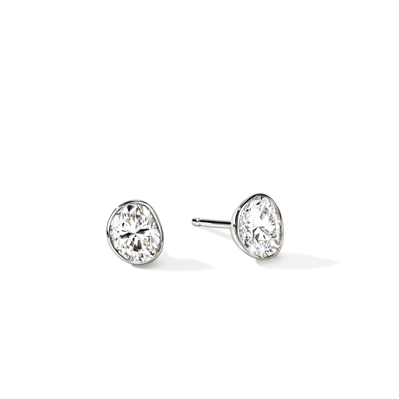 JH Lovestruck Silver Stud Earrings with 1.50cttw LAB GROWN Diamonds by John Hardy