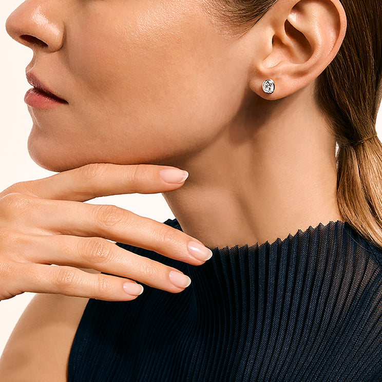 JH Lovestruck Silver Stud Earrings with 1.50cttw LAB GROWN Diamonds by John Hardy