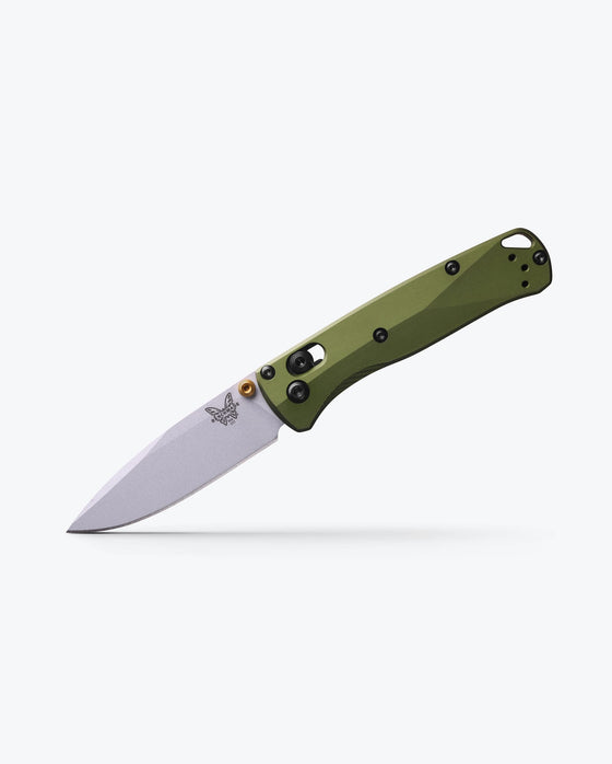 Mini Bugout with Woodland Green Handle by Benchmade
