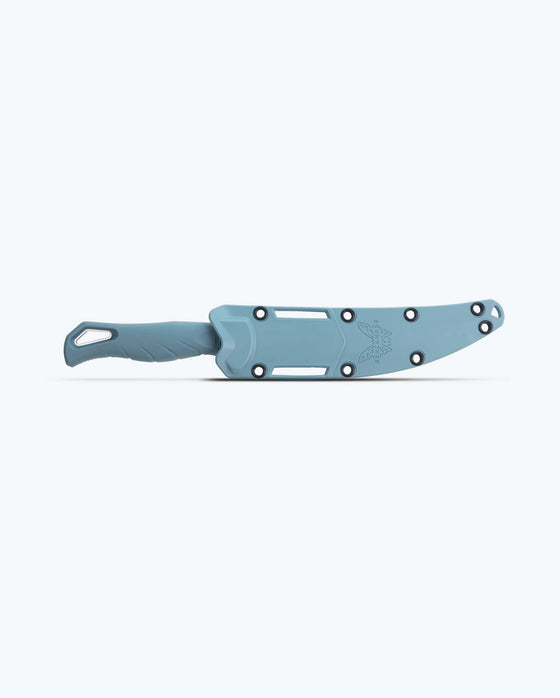Fishcrafter Depth Blue Santoprene 5" Trailing Point Knife by Benchmade