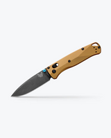 Bugout Burnt Brass Aluminum Knife by Benchmade