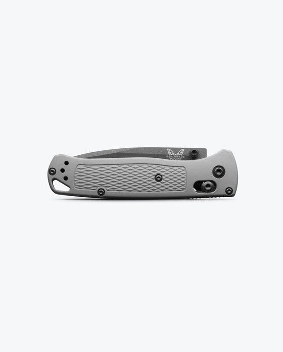 Bugout, Gray Cerakote Blade, Storm Gray Grivory Handle by Benchmade
