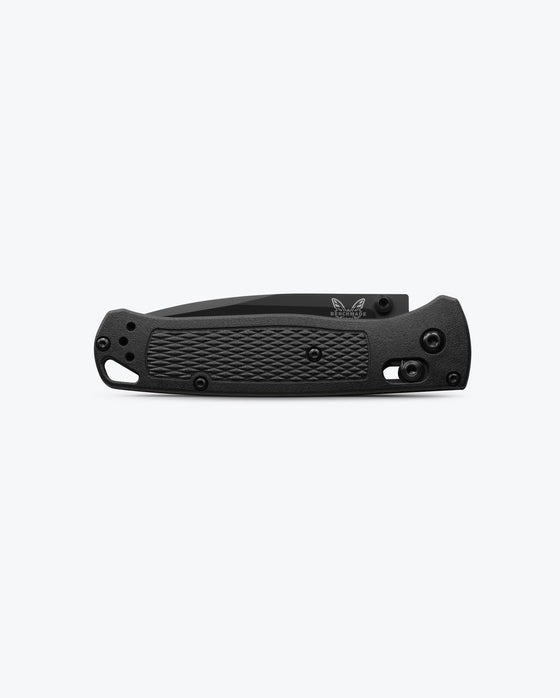 Blacked Out Bugout with CF-Elite Handle Technology by Benchmade
