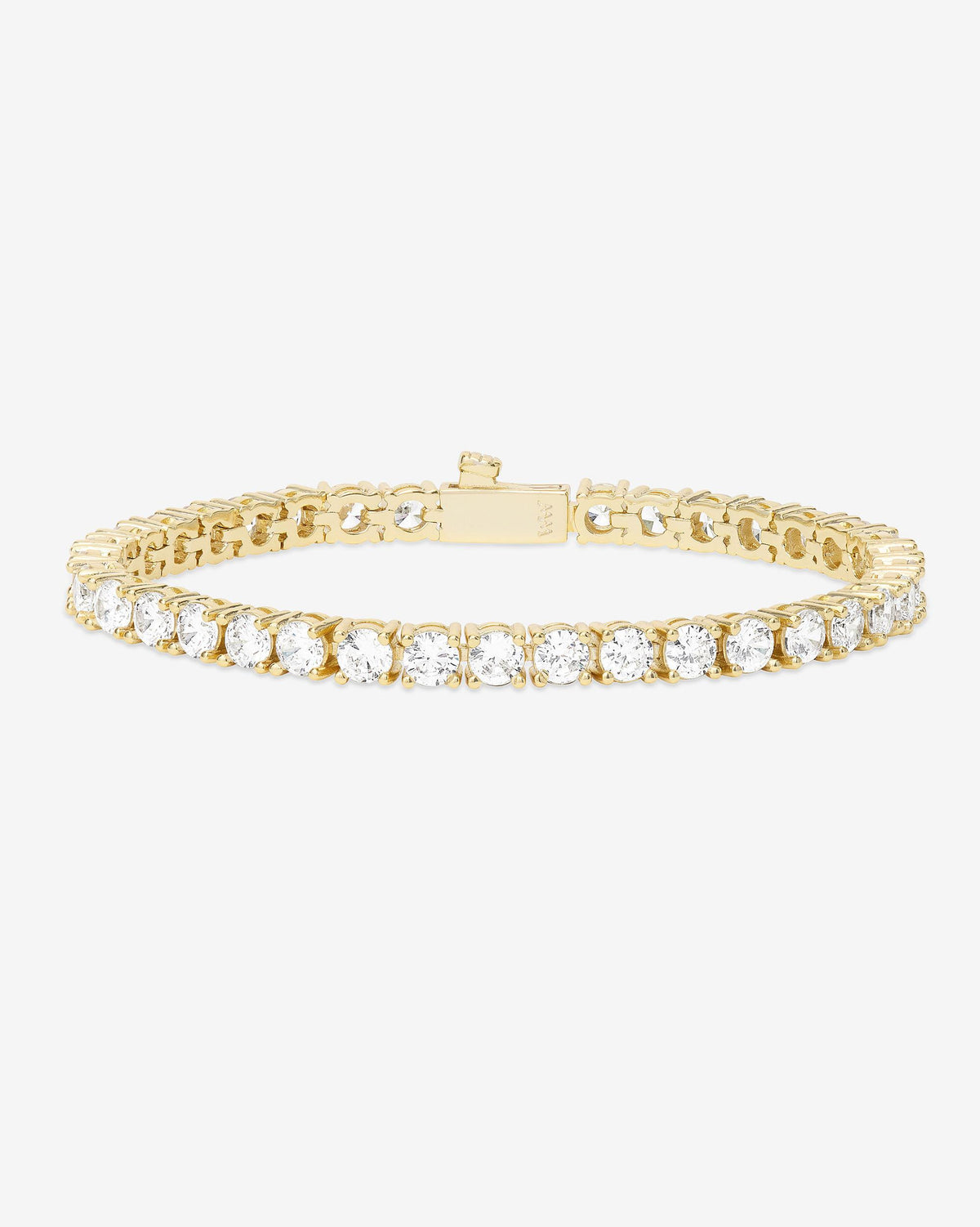 18K Yellow Gold Plated Grand Heiress Tennis Bracelet 6.5"