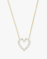 18K Yellow Gold Plated She's an Icon Baby Heart Necklace