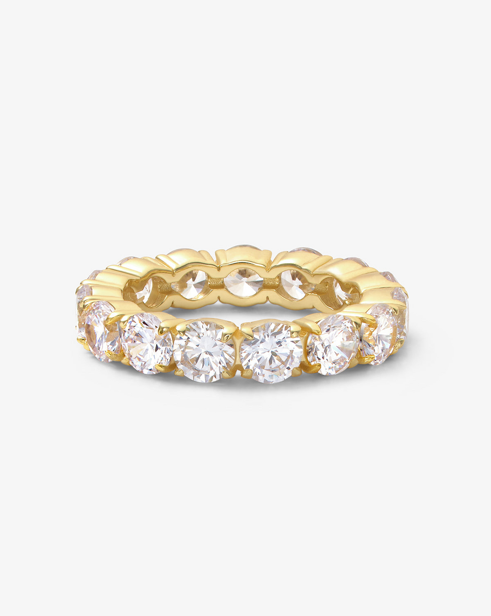 18K Yellow Gold Plated Heiress Ring Sz 6