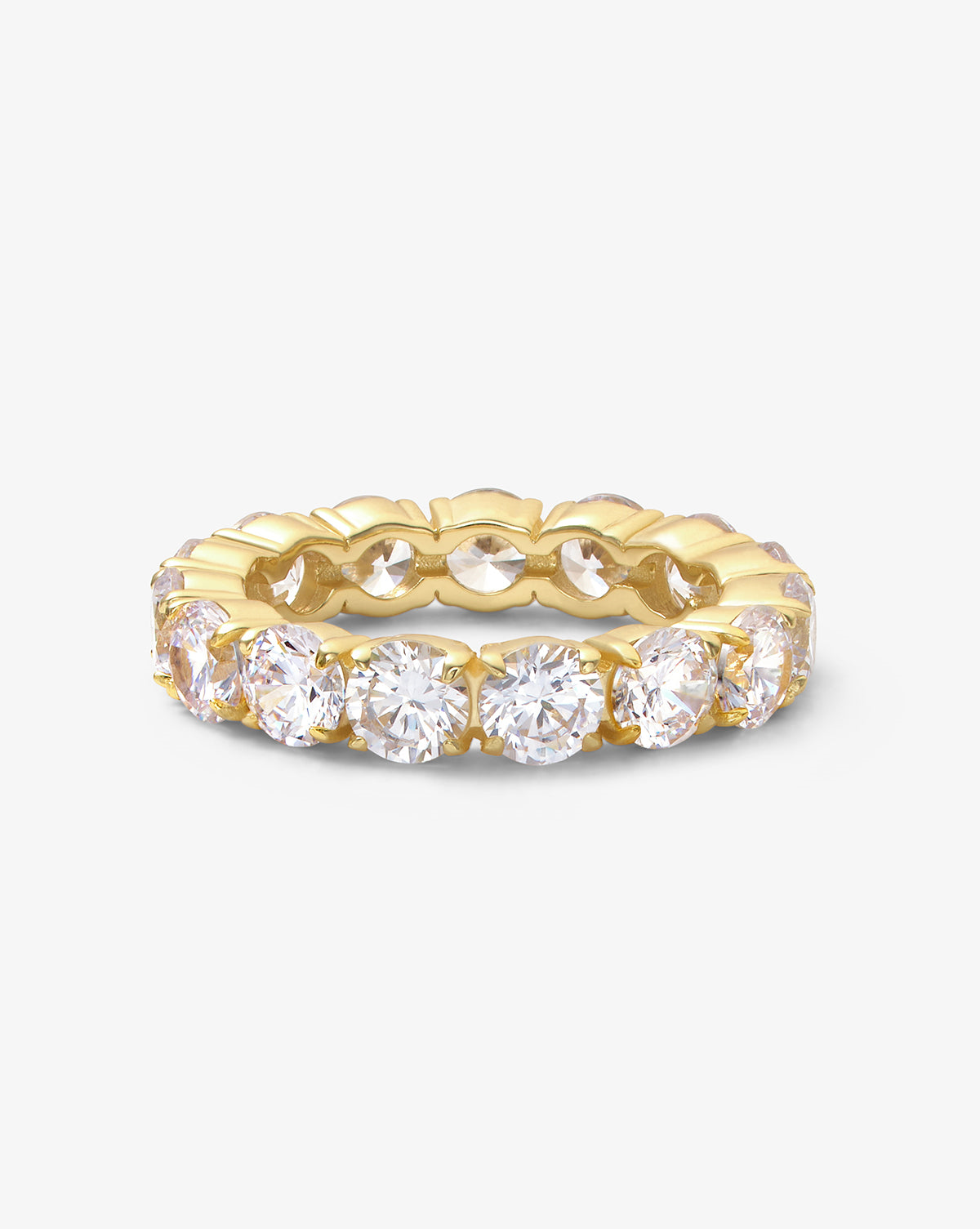 18K Yellow Gold Plated Heiress Ring Sz 7