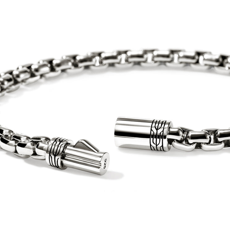 Chains Box Silver 4.8mm Box Chain Bracelet Sz UXL by John Hardy