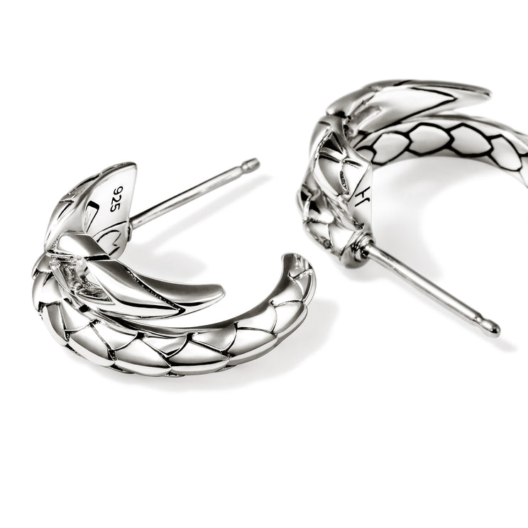 Naga Silver Stud Earrings by John Hardy