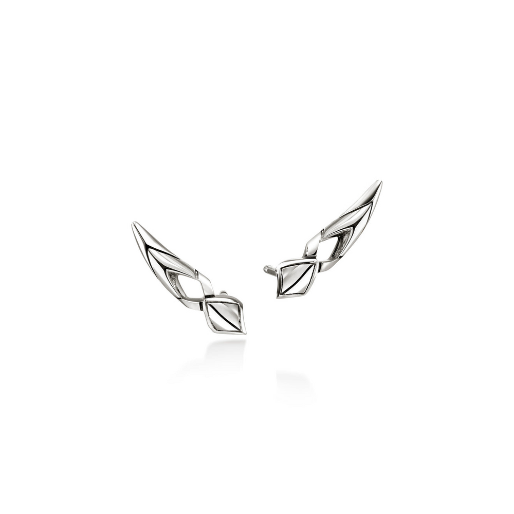 Naga Silver Stud Earrings by John Hardy