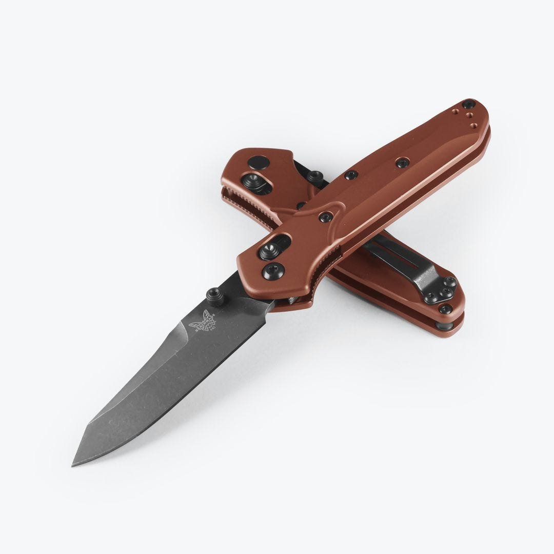 Mini Osborne Burnt Copper Aluminum Knife By Benchmade