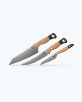 3 Piece Set Maple Valley Richlite Knives by Benchmade