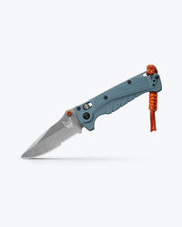 Mini Adira Depth Blue Drop-Point Knife by Benchmade