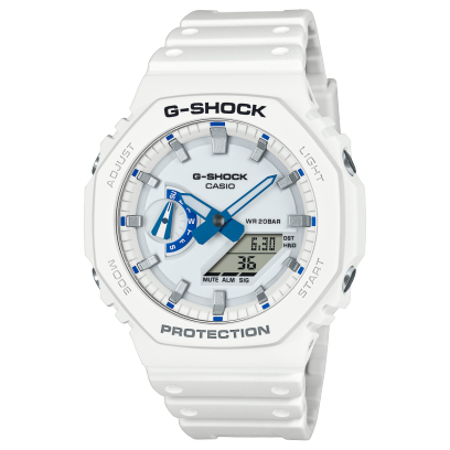 White with Blue Accents Watch by G-Shock