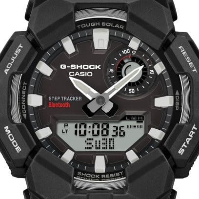 Solar Power Step Tracking Black Watch by G-Shock