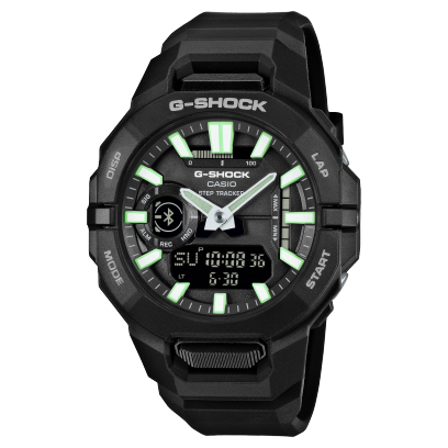 Black GPS Step Counting Watch by G-Shock