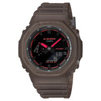 Dark Transluscent Watch with Red Accents by G-Shock