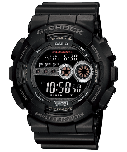 Black High-Brightness LED Watch by G-Shock