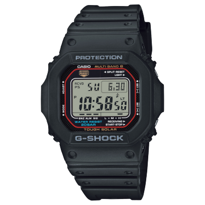 Black Solar Square Bezel Watch by G-Shock