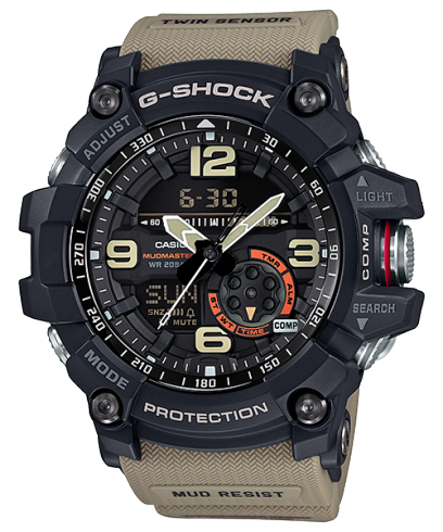 Black & Tan Twin Sensor Model From The G-Shock Mudmaster Series