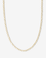 Gold Plated Isla Tennis Necklace 18" with Simulated Diamonds