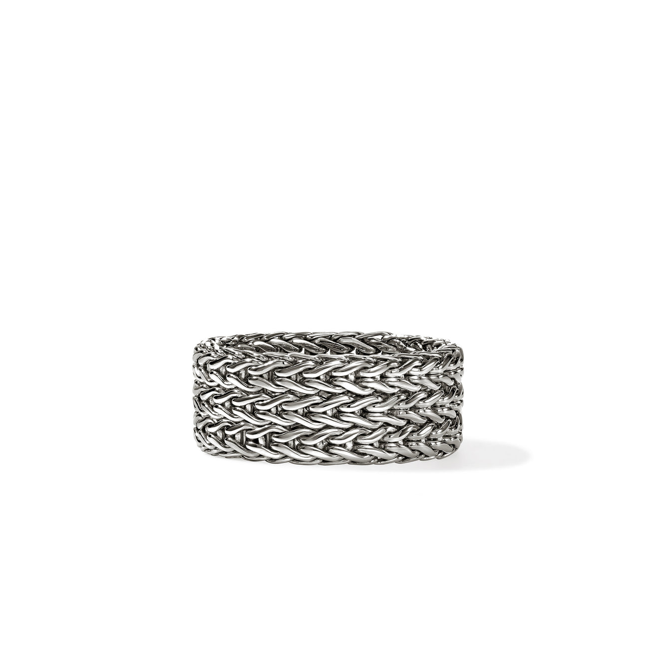 Icon Link Silver 9mm Band Ring Sz 7 by John Hardy