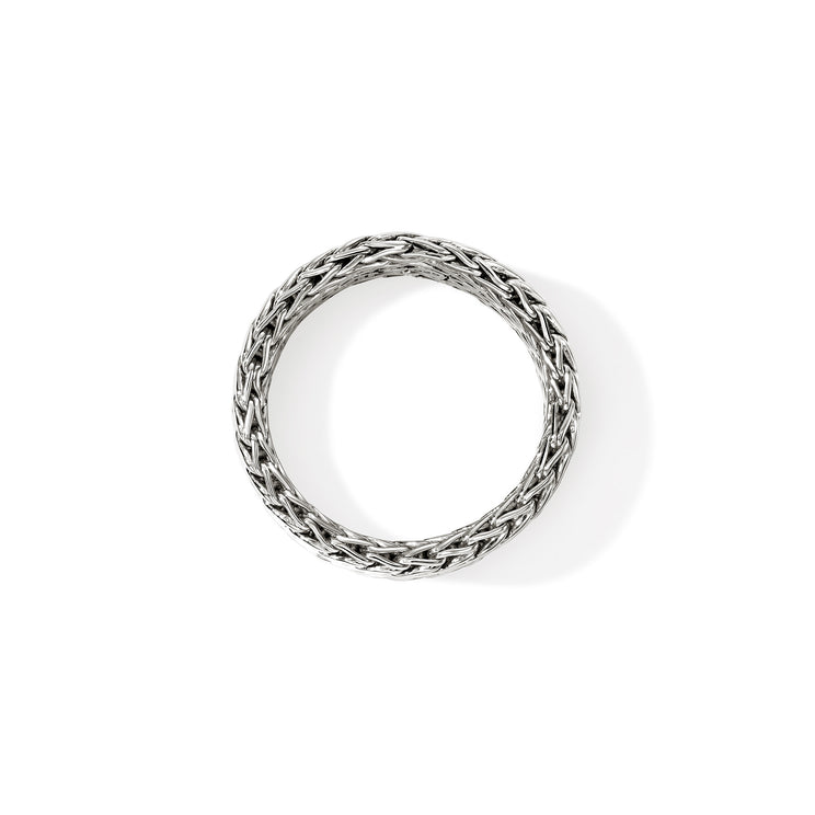 Icon Link Silver 9mm Band Ring Sz 7 by John Hardy