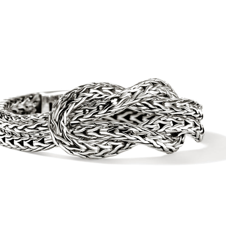 Love Knot Silver 3.6mm Chain Ring by John Hardy Sz 6