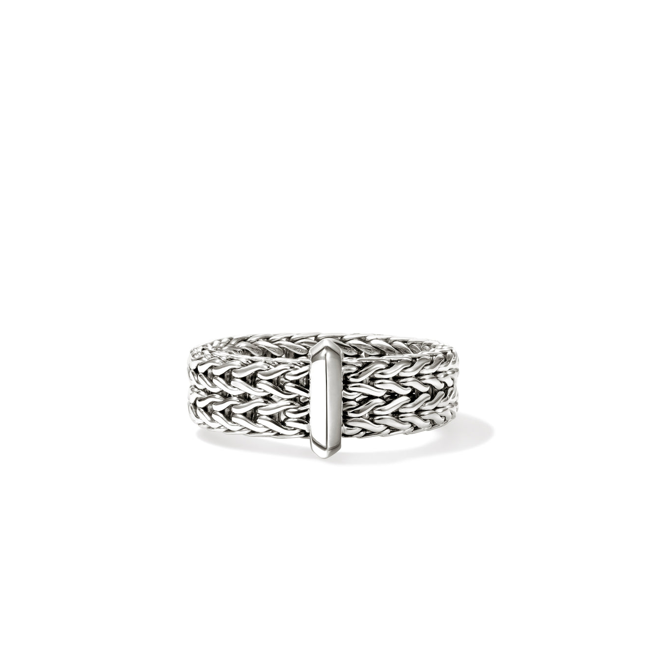 Icon Link Silver 6mm Band Ring Sz 7 by John Hardy