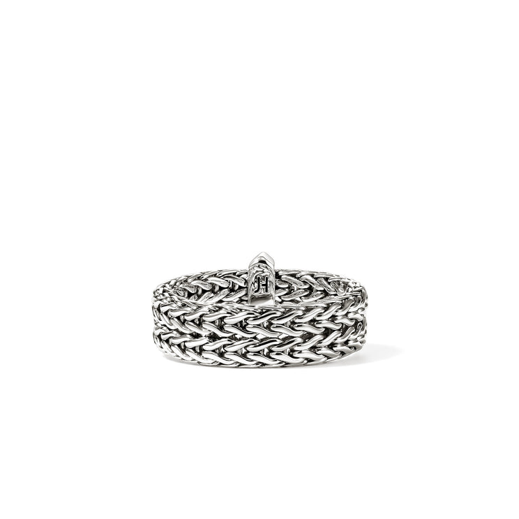 Icon Link Silver 6mm Band Ring Sz 7 by John Hardy