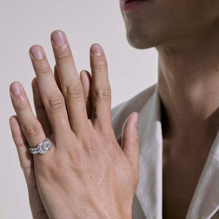 Love Knot Silver Chain Ring by John Hardy