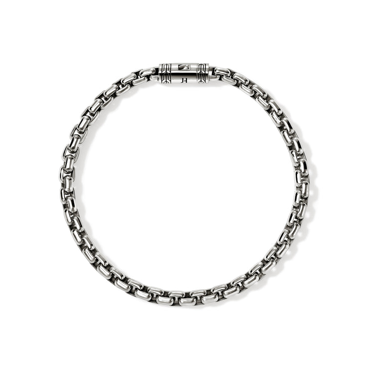 Chains Box Silver 4.8mm Box Chain Bracelet Sz UXL by John Hardy