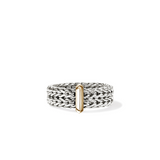 Icon Link 14K Gold & Silver 6mm Band Ring Sz 7 by John Hardy