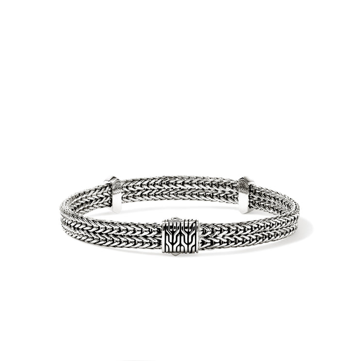 Icon Link Silver 6mm Flat Chain Bracelet Sz M by John Hardy