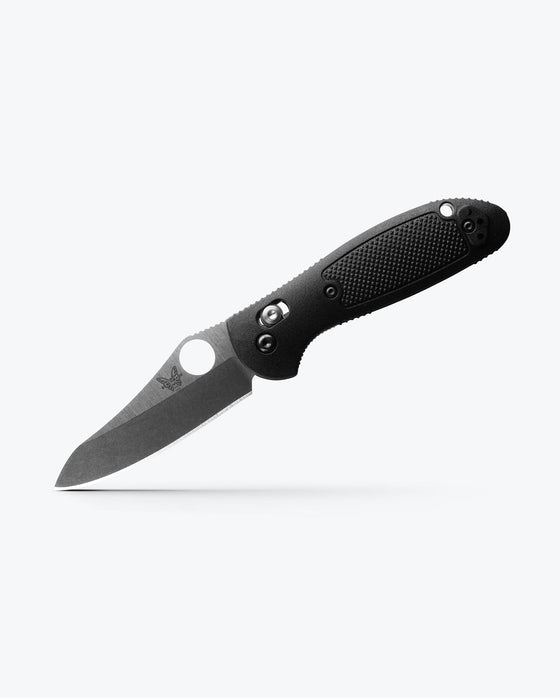 Mini Griptilian Black Grivory Sheeps Foot Knife by Benchmade