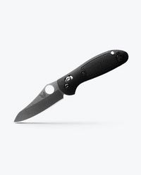 Mini Griptilian Black Grivory Sheeps Foot Knife by Benchmade