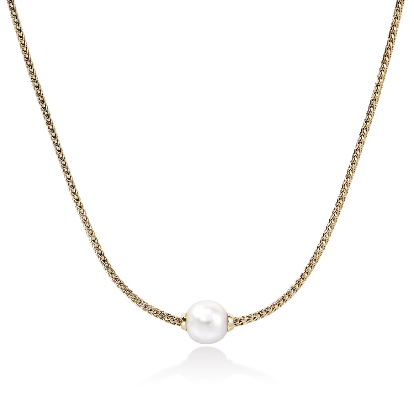 JH Essentials 14K Gold with 8-8.5mm Cultured Fresh Water Pearl 16-18" by John Hardy