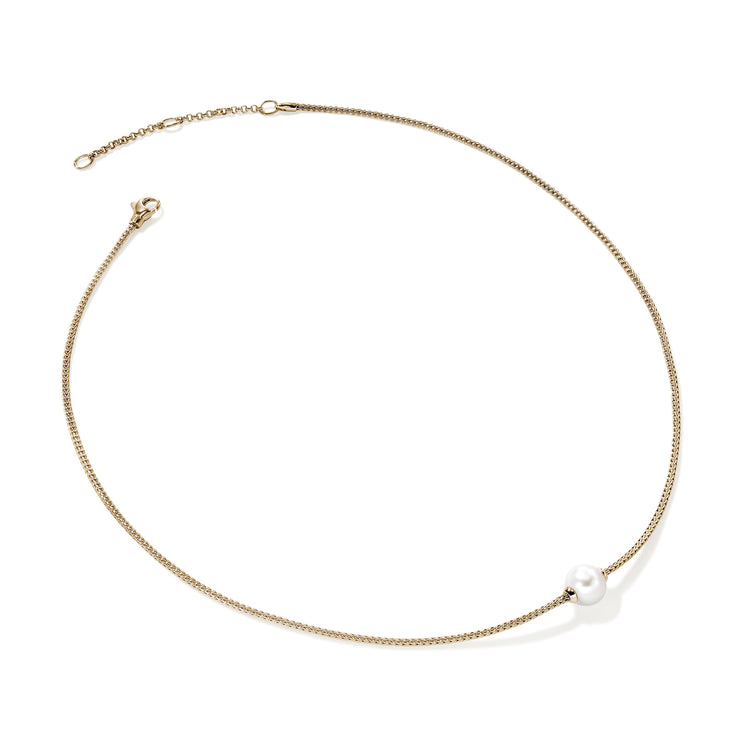 JH Essentials 14K Gold with 8-8.5mm Cultured Fresh Water Pearl 16-18" by John Hardy