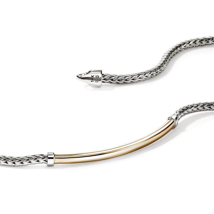 JH Essentials 14K Gold & Silver 2.5mm Bracelet with Lobster Clasp by John Hardy