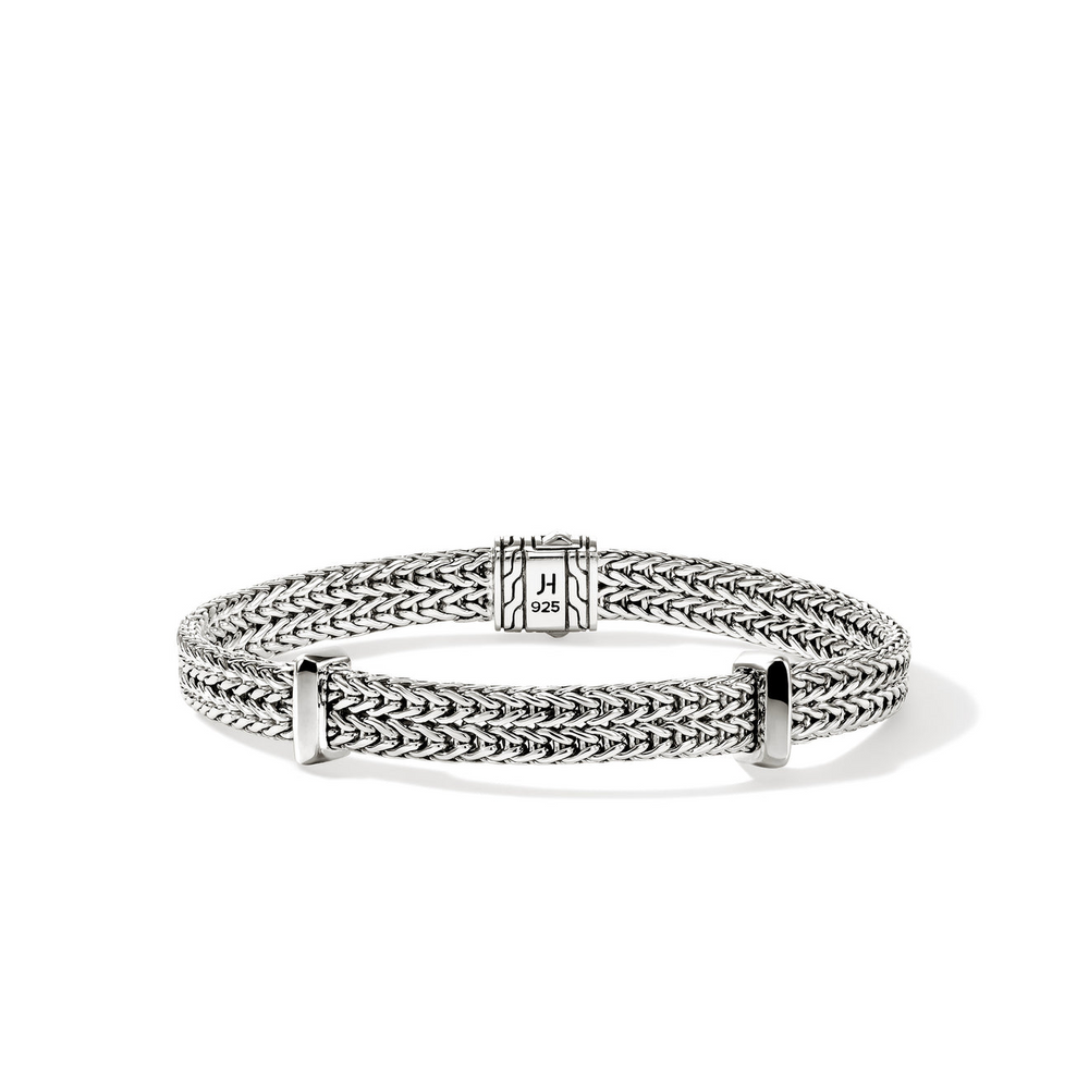 Icon Link Silver 6mm Flat Chain Bracelet Sz S  by John Hardy