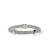 Icon Link Silver 6mm Flat Chain Bracelet Sz S  by John Hardy