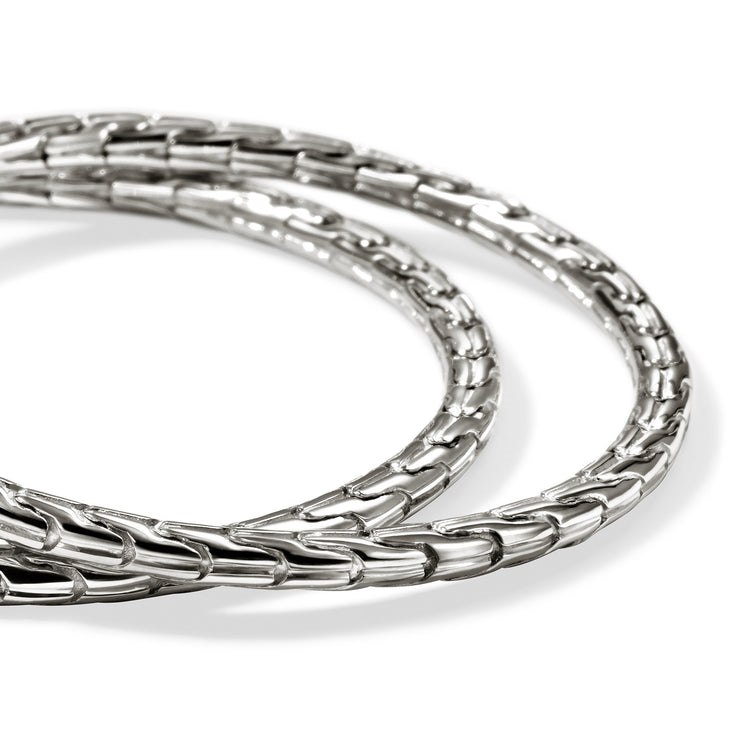 Essentials Silver 39mm Hoop Earrings by John Hardy