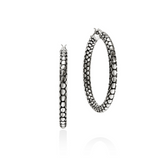 Dot Silver 37mm Hoop Earrings by John Hardy